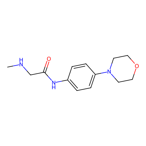 2-(methylamino)-N-[4-(morpholin-4-yl)phenyl]acetamide structure