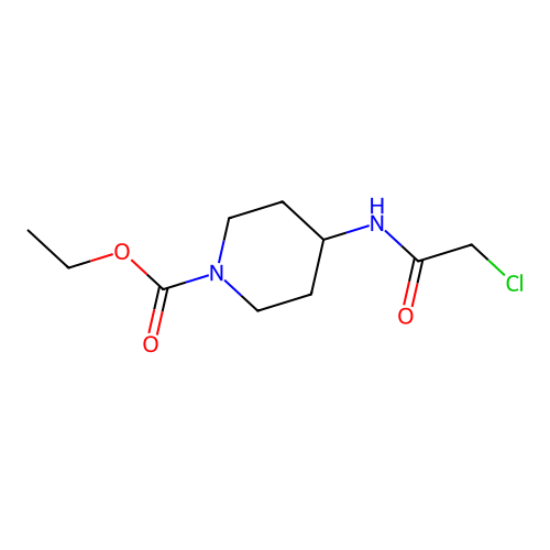 Ethyl 4-(2-chloroacetamido)piperidine-1-carboxylate structure