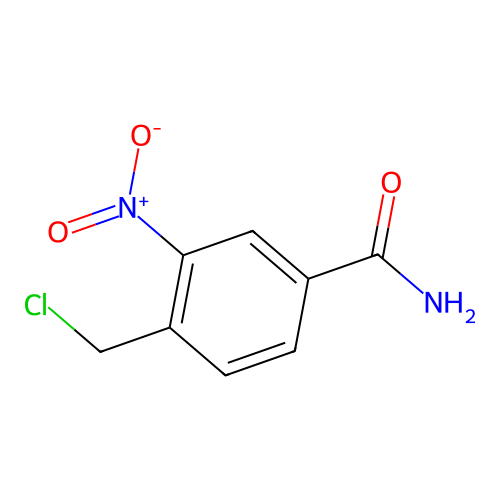 4-(Chloromethyl)-3-nitrobenzamide structure