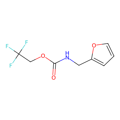 2,2,2-trifluoroethyl N-(furan-2-ylmethyl)carbamate structure