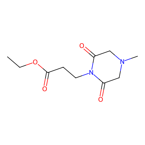 Ethyl 3-(4-methyl-2,6-dioxopiperazin-1-yl)propanoate structure