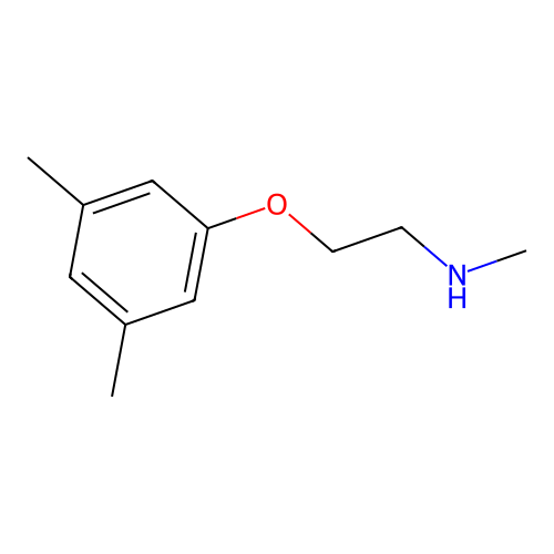2-(3,5-dimethylphenoxy)-N-methylethanamine structure