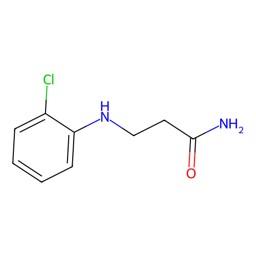 3-[(2-Chlorophenyl)amino]propanamide structure