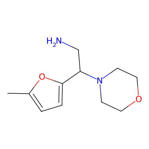2-(5-Methyl-2-furyl)-2-morpholin-4-ylethanamine structure