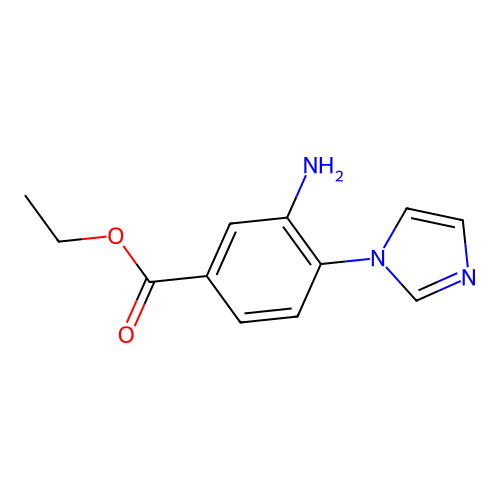 ethyl 3-amino-4-(1H-imidazol-1-yl)benzoate structure