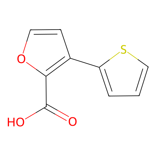 3-(Thiophen-2-yl)furan-2-carboxylic acid structure