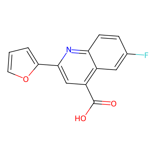 6-氟-2-(2-呋喃基)喹啉-4-甲酸 structure