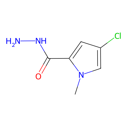 4-chloro-1-methyl-1H-pyrrole-2-carbohydrazide structure