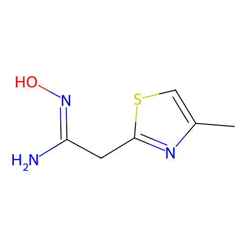 N'-hydroxy-2-(4-methyl-1,3-thiazol-2-yl)ethanimidamide structure