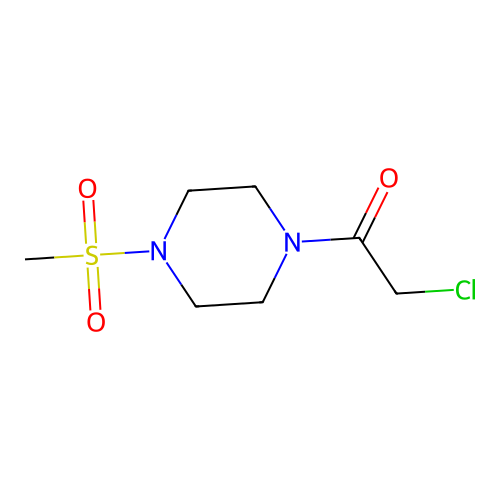 1-(Chloroacetyl)-4-(methylsulfonyl)piperazine structure