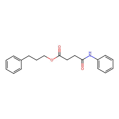 3-Phenylpropyl 4-oxo-4-(phenylamino)butanoate structure