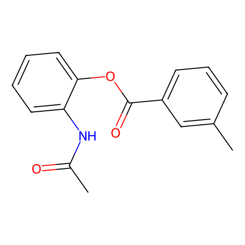 (2-Acetamidophenyl) 3-methylbenzoate structure