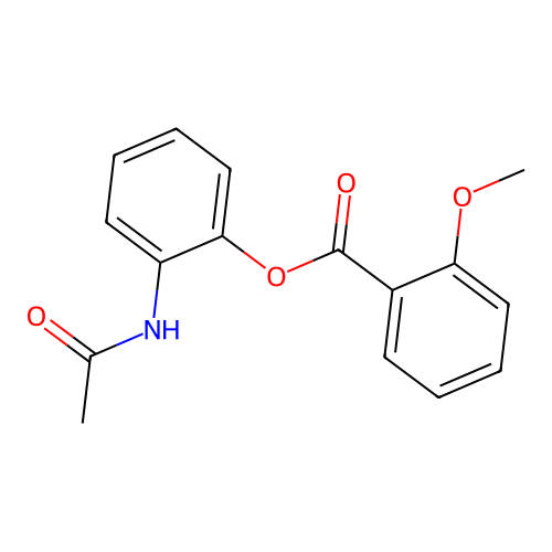 (2-Acetamidophenyl) 2-methoxybenzoate structure