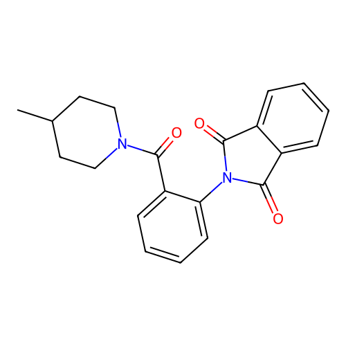 2-[2-(4-Methylpiperidine-1-carbonyl)phenyl]isoindole-1,3-dione structure