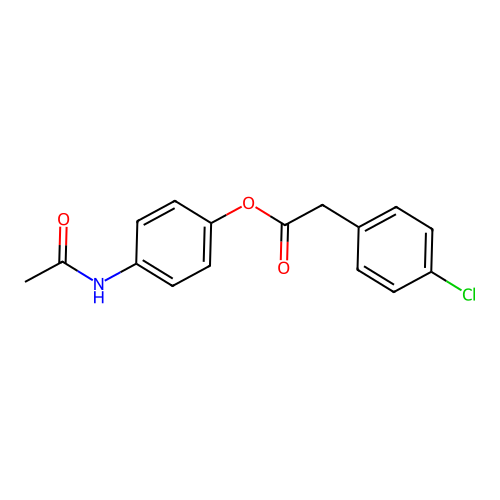 4-(Acetylamino)phenyl (4-chlorophenyl)acetate structure