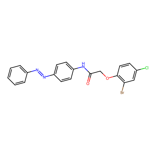 Acetamide, 2-(2-bromo-4-chlorophenoxy)-N-[4-(2-phenyldiazenyl)phenyl]- structure
