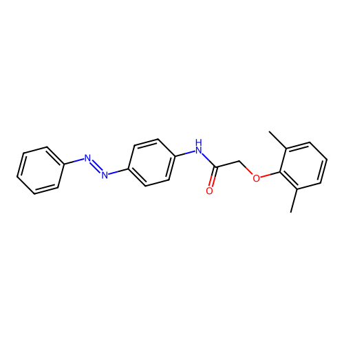 Acetamide, 2-(2,6-dimethylphenoxy)-N-[4-(2-phenyldiazenyl)phenyl]- structure