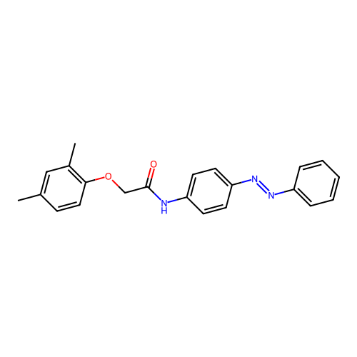 Acetamide, 2-(2,4-dimethylphenoxy)-N-[4-(2-phenyldiazenyl)phenyl]- structure