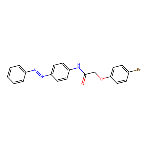 Acetamide, 2-(4-bromophenoxy)-N-[4-(2-phenyldiazenyl)phenyl]- structure
