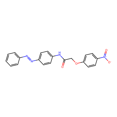 Acetamide, 2-(4-nitrophenoxy)-N-[4-(2-phenyldiazenyl)phenyl]- structure