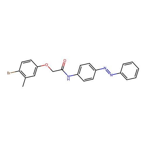 Acetamide, 2-(4-bromo-3-methylphenoxy)-N-[4-(2-phenyldiazenyl)phenyl]- structure