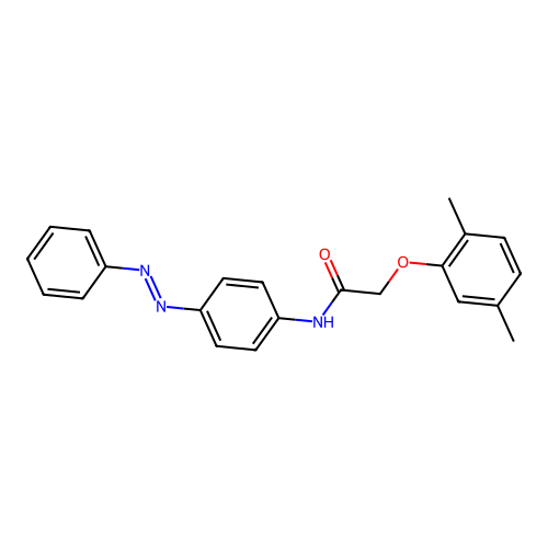 Acetamide, 2-(2,5-dimethylphenoxy)-N-[4-(2-phenyldiazenyl)phenyl]- structure