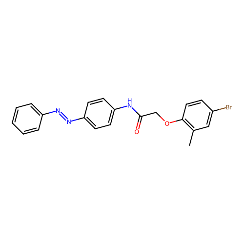 Acetamide, 2-(4-bromo-2-methylphenoxy)-N-[4-(2-phenyldiazenyl)phenyl]- structure