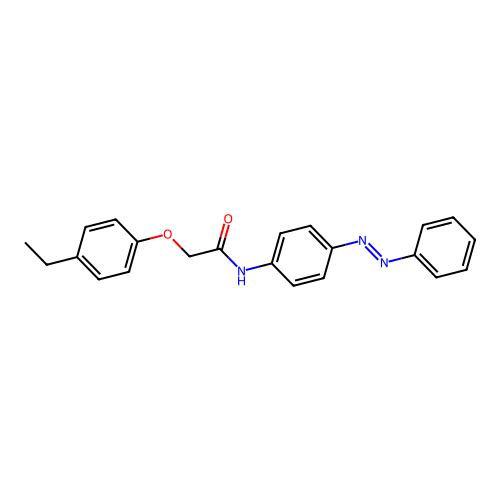 Acetamide, 2-(4-ethylphenoxy)-N-[4-(2-phenyldiazenyl)phenyl]- structure