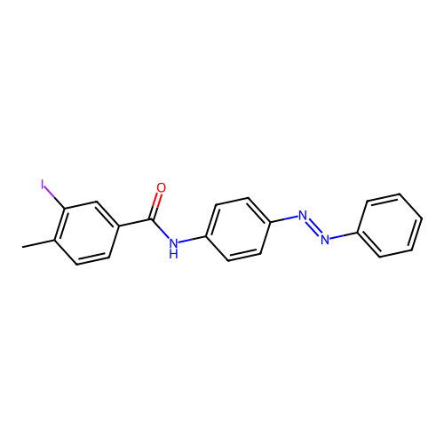 Benzamide, 3-iodo-4-methyl-N-[4-(2-phenyldiazenyl)phenyl]- structure