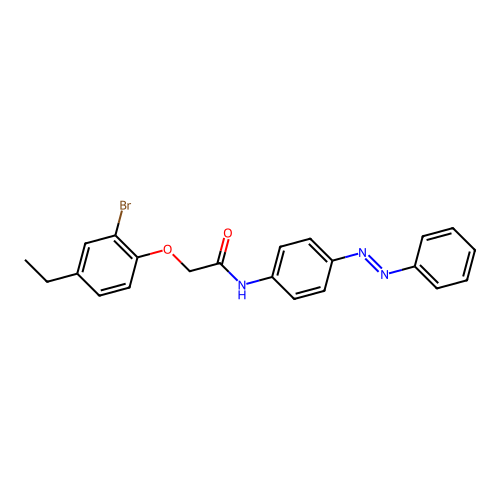 Acetamide, 2-(2-bromo-4-ethylphenoxy)-N-[4-(2-phenyldiazenyl)phenyl]- structure