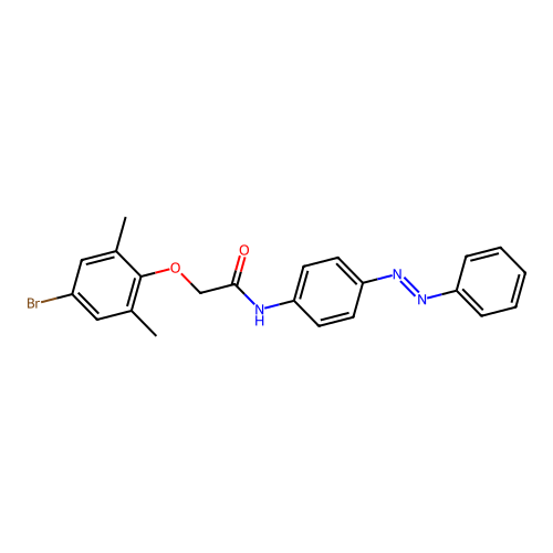 Acetamide, 2-(4-bromo-2,6-dimethylphenoxy)-N-[4-(2-phenyldiazenyl)phenyl]- structure