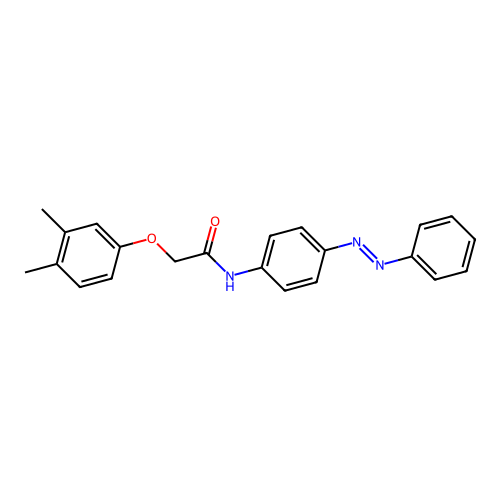 Acetamide, 2-(3,4-dimethylphenoxy)-N-[4-(2-phenyldiazenyl)phenyl]- structure