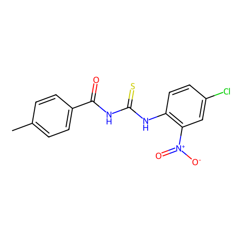 1-(4-Chloro-2-nitrophenyl)-3-(4-methylbenzoyl)thiourea structure