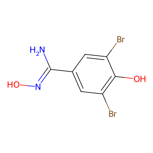 3,5-Dibromo-N',4-dihydroxybenzimidamide structure