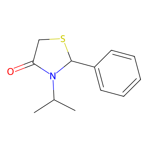 3-Isopropyl-2-phenyl-1,3-thiazolidin-4-one structure
