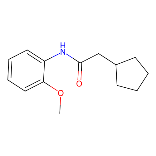 2-cyclopentyl-N-(2-methoxyphenyl)acetamide structure