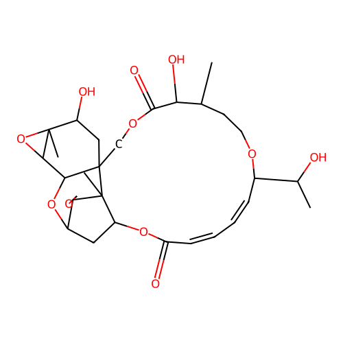 Verrucarin A, 7'-deoxo-9,10-epoxy-9,10-dihydro-8-hydroxy-7'- structure