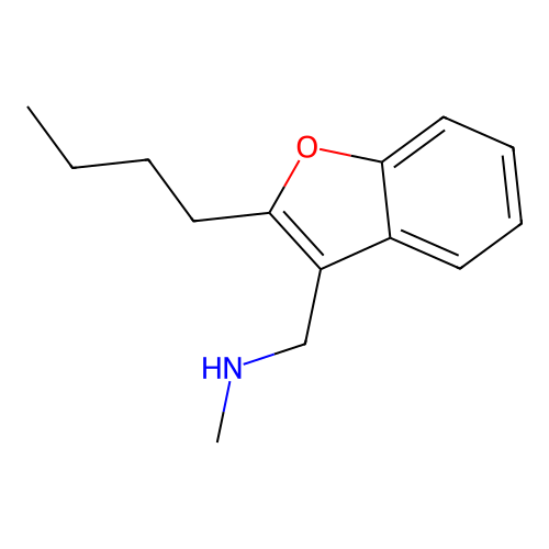 [(2-Butyl-1-benzofuran-3-yl)methyl](methyl)amine structure