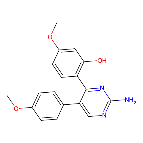 2-[2-Amino-5-(4-methoxyphenyl)pyrimidin-4-yl]-5-methoxyphenol structure