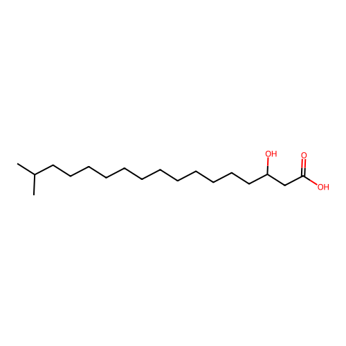 3-Hydroxy-16-methyl-heptadecanoic acid structure