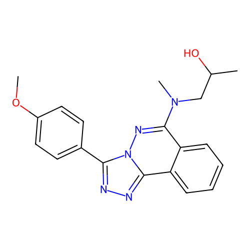 1-((3-(4-Methoxyphenyl)-1,2,4-triazolo(3,4-a)phthalazin-6-yl)methylamino)-2-propanol structure