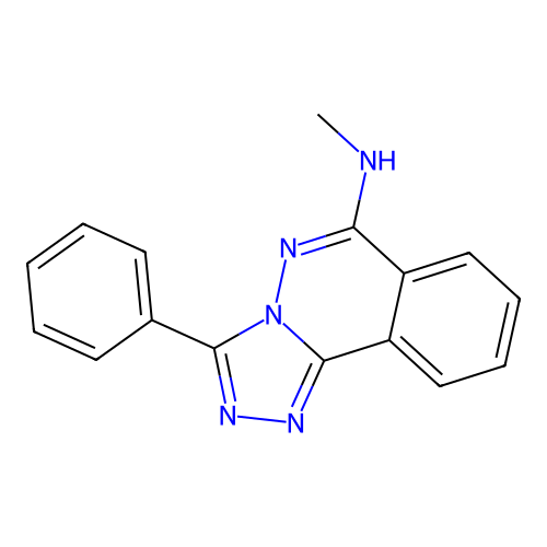 1,2,4-Triazolo(3,4-a)phthalazin-6-amine, N-methyl-3-phenyl- structure