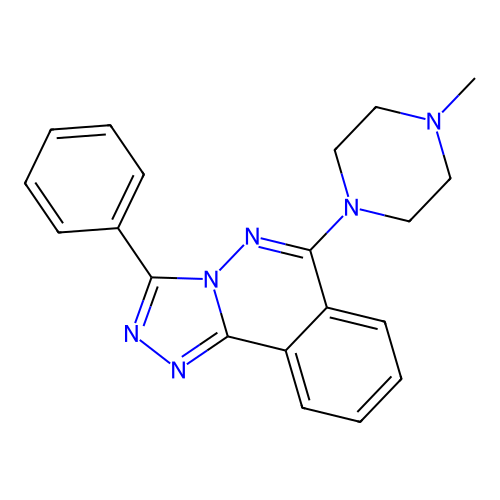 1,2,4-Triazolo(3,4-a)phthalazine, 6-(4-methyl-1-piperazinyl)-3-phenyl- structure