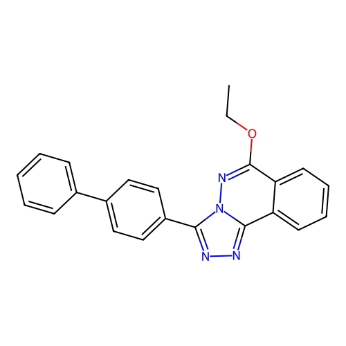 1,2,4-Triazolo(3,4-a)phthalazine, 3-(1,1'-biphenyl)-4-yl-6-ethoxy- structure