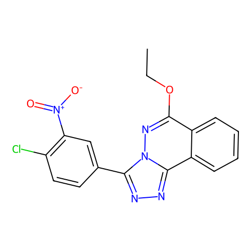 1,2,4-Triazolo(3,4-a)phthalazine, 3-(4-chloro-3-nitrophenyl)-6-ethoxy- structure