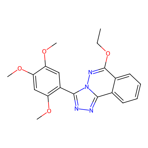 1,2,4-Triazolo(3,4-a)phthalazine, 6-ethoxy-3-(2,4,5-trimethoxyphenyl)- structure