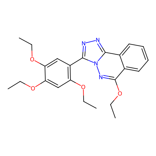 1,2,4-Triazolo(3,4-a)phthalazine, 6-ethoxy-3-(2,4,5-triethoxyphenyl)- structure