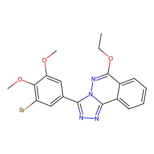 1,2,4-Triazolo(3,4-a)phthalazine, 3-((3-bromo-4,5-dimethoxy)phenyl)-6-ethoxy- structure