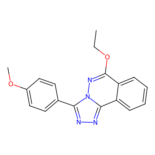 1,2,4-Triazolo(3,4-a)phthalazine, 6-ethoxy-3-(4-methoxyphenyl)- structure