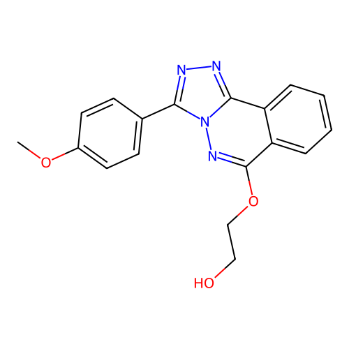 Ethanol, 2-((3-(4-methoxyphenyl)-1,2,4-triazolo(3,4-a)phthalazin-6-yl)oxy)- structure